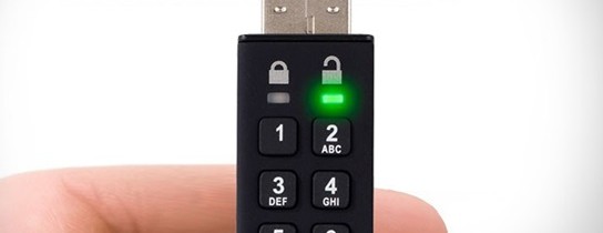 Toshiba Encrypted USB Flash Drive with Built-In Keypad